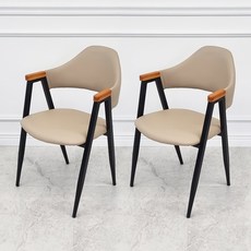 비올렛 우드 뉴버전 의자, 베이지, 2개 홈인테리어/주방가구 반품 최저가 79,000원