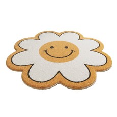 몬드스팟 꽃 도톰 거실 욕실 발매트 60 x 60 cm RB20827, 스마일화이트, 1개 홈인테리어/욕실용품 반품 최저가 11,400원