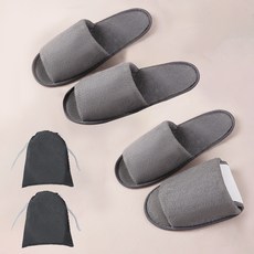 아리코 기내용 여행용 접이식 슬리퍼 + 파우치 세트, 그레이, 2세트 홈인테리어/카페트/쿠션 반품 최저가 4,400원