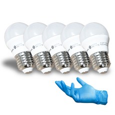 HiPPO LED 인지구 욕실 목욕탕 야외등 E26 3W 5p +니트럴장갑 세트, 주광색, 1세트 홈인테리어/생활전기용품 반품 최저가 7,450원