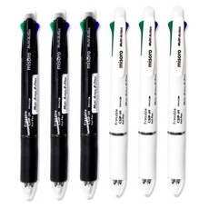 미소로 3000 멀티액션 4+1펜 2종 세트 2402, 블랙+화이트, 3세트 문구/오피스/필기류 반품 최저가 10,040원