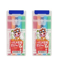 블루마토 워터 컬러 사인펜 12색 WCP001, 랜덤발송, 2개 undefined/undefined 반품 최저가 4,640원