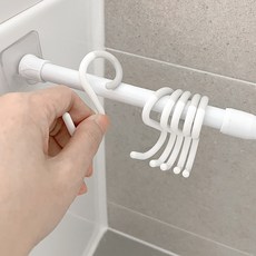 모나코올리브 공간마법 소프트 안심 에스 S 고리, 화이트, 6개 생활용품/옷걸이 반품 최저가 3,470원