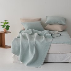 소르잠 60수 아사면 피그먼트 이불 겸 패드 고정밴드형, 민트 홈인테리어/침구 반품 최저가 50,940원