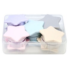 마그피아 파스텔 자석홀더 별형 5종 x 2p 세트, Yellow+Mint+Violet+Pink+Gray, 1세트 문구/오피스/사무용품 전문관 반품 최저가 12,000원