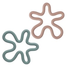 이와이엔스토리 어글리 플라워 실리콘 냄비 받침 2종 세트, 연핑크, 라이트블루, 1세트 주방용품/덮개/받침 반품 최저가 6,500원