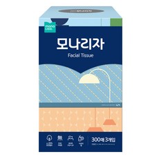모나리자 미용티슈 2겹, 300매, 3개 생활용품/화장지/물티슈 반품 최저가 5,240원
