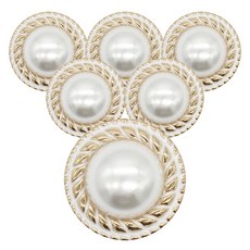 동대문단추왕 태양 진주 에폭1 단추 13mm, 6개, 화이트 G 홈인테리어/수예/수선 반품 최저가 3,530원