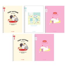 모닝글로리 채움 초등 스프링 알림장 노트 좁은칸 3종 + 랜덤발송 2p 세트 B, 고양이친구들 + 디저트타임 + 뒹굴멍멍이, 1세트 문구/오피스/학용품/수업준비 반품 최저가 4,310원