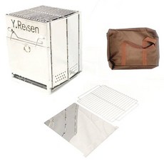 영라이즌 영데코 캠핑 불멍화로대 대형 + 수납가방 세트, 1세트 스포츠/레저/캠핑전문관 반품 최저가 21,370원