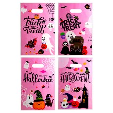인디케이 할로윈 파티 손잡이 비닐봉투, 핑크, 50개 문구/오피스/데코/포장용품 반품 최저가 4,500원