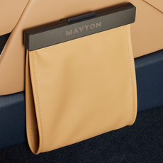 메이튼 2세대 차량용 뒷좌석용 가죽 LED 쓰레기통 + 리필봉투 30p 세트, 새들브라운, 1세트 자동차용품/인테리어 반품 최저가 19,170원