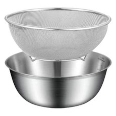 그란츠 스텐 채망 믹싱 메쉬 볼 세트, 1세트, 믹싱볼 + 메쉬볼 주방용품/주방조리도구 반품 최저가 9,270원