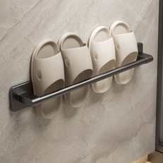 리빙공감 무타공 알루미늄 거실화 욕실화 수건걸이 50cm, 그레이, 1개 생활용품/욕실정리용품 반품 최저가 5,000원