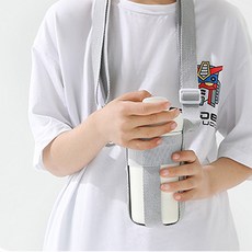 핸드프리 크로스 물병가방 물통주머니 밴딩타입, 1개, 그레이 주방용품/쿨러백/보온보냉소품 반품 최저가 6,500원