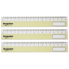 문구담 학생용 플라스틱 16cm 방안자, 3개, 옐로우 홈인테리어/수예/수선 반품 최저가 3,340원