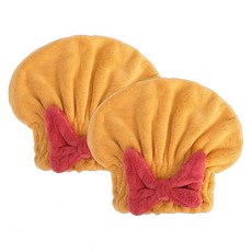 올웨일리 목욕 드라이 헤어 타올 26 x 27 cm, 오렌지, 오렌지, 2개 홈인테리어/수건/타월 반품 최저가 5,310원