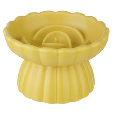 플리즈펫 반려동물 로즈 급체방지 식기, 1개, 옐로우무광 반려동물용품/고양이 용품 반품 최저가 12,000원
