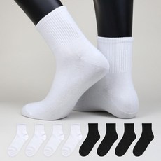 이지레그 남성용 무지 스포츠 밴딩 논쿠션 중목 양말 8켤레 세트, 혼합(화이트, 블랙), 1세트 스포츠/레저/기타스포츠 반품 최저가 9,370원