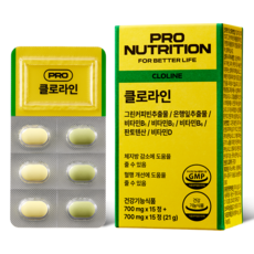 PRONUTRITION 클로라인, 30정, 1개 헬스_건강식품/다이어트/이너뷰티 반품 최저가 38,540원