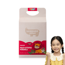 미니막스 정글 멀티비타민 미네랄 딸기맛 120g, 30정, 1개 출산/유아동/어린이 건강식품 반품 최저가 10,500원