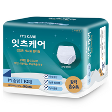 잇츠케어 남녀공용 성인용 기저귀 팬티형, 중형, 1개, 10개입 생활용품/생리대/성인용기저귀 반품 최저가 7,000원