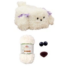 yarna DIY패키지 빅 멈머 티슈 케이스 히말리야 쿠주쿡 1볼+ 나사형 인형코 브라운 18mm 1개 + 단추형 인형눈 15mm 1쌍 + 인쇄도안 세트, 85602 아이보리(티슈 케이스), 1세트 홈인테리어/DIY 패키지 반품 최저가 11,340원