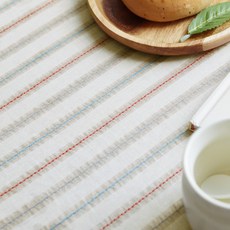까사베르데 천팜 대폭 30수 선염면 톤스 스티치 스트라이프 원단 1482, 브라운, 1개 홈인테리어/원단 반품 최저가 7,900원