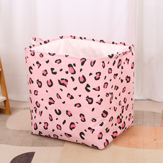 타미나요 다용도 빨래 바구니, 핑크 호피 생활용품/세탁/청소용품 반품 최저가 7,730원