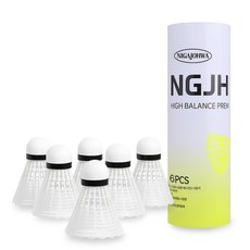 니가조화 나일론 배드민턴 셔틀콕 NGJH-1000, 화이트, 6개입, 1개 스포츠/레저/라켓스포츠 반품 최저가 4,700원