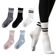 위드스타 여성용 미끄럼방지 고급 필라테스 양말 5족 세트 스포츠/레저/헬스/요가/댄스 반품 최저가 6,400원