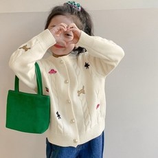 Arbe 여아용 마이부 가디건 출산/유아동/유아동패션 반품 최저가 12,530원