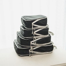 공유 부피제로 여행용 압축 파우치 4종 세트 블랙, 1세트 생활용품/압축팩/커버 반품 최저가 11,220원