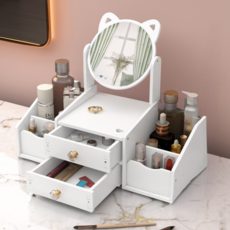 비투윈 홈데코 미니 화장대 고양이 거울 라지, 혼합색상 홈인테리어/싱글하우스 반품 최저가 30,530원