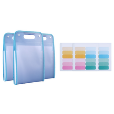 오피스코어 13포켓 인덱스 아코디언 A4파일 케이스 3p + 인덱스 스티커 3p 세트, 라이트퍼플(파일케이스), 1세트 문구/오피스/바인더/파일 반품 최저가 3,590원
