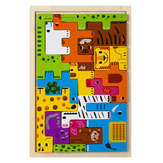 비투윈 토이빈 트렌디 원목퍼즐 07, 1개, 18피스 완구_취미/학습완구/교구 반품 최저가 5,540원