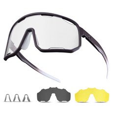 락브로스 스포츠 변색고글 + 렌즈 3종 세트 SP351, 매트퍼플(프레임), 다크그레이변색(렌즈), 1세트 스포츠/레저/기타스포츠 반품 최저가 19,020원