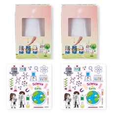 유니아트 LED 미니스탠드 지구 세트, 랜덤발송, 2세트 문구/오피스/미술/화방용품 반품 최저가 4,500원