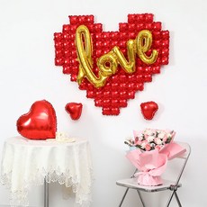 이프 러브빅하트 풍선세트, 레드+골드, 1세트 문구/오피스/파티/이벤트 반품 최저가 4,940원