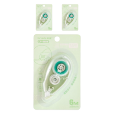 꼬까 도트 패턴 양면 수정 테이프 8mm x 6m, 그린, 3개 생활용품/생활잡화 반품 최저가 4,640원