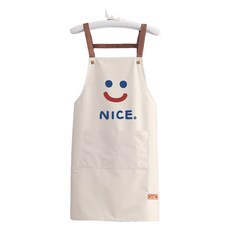 누비엘라 예쁜 방수 앞치마, 화이트 문구/오피스/미술/화방용품 반품 최저가 6,100원