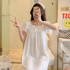 어리플 여성용 귀여운 주름 리본 잠옷 원피스 패션의류/잡화/속옷/잠옷 반품 최저가 10,950원