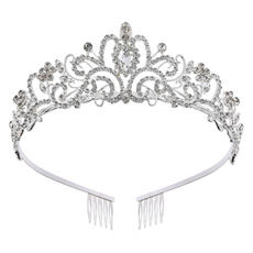 플로우코드 파티 웨딩 소품 티아라 왕관, 실버, 1개 완구/취미/역할놀이 반품 최저가 6,920원