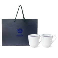 로얄코펜하겐 블루 라인 머그컵 370ml + 쇼핑백, 혼합색상, 2개 주방용품/컵/텀블러/와인용품 반품 최저가 143,000원
