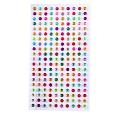 인아트 대용량 부착력 좋은 예쁜 보석 스티커 컬러 원형 다이아 200p, 혼합색상, 1개 문구/오피스/데코/포장용품 반품 최저가 3,230원