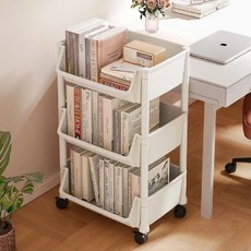 피앤케이 이동식 다용도 수납선반 미니 트롤리, 화이트, 3단 홈인테리어/싱글하우스 반품 최저가 7,110원