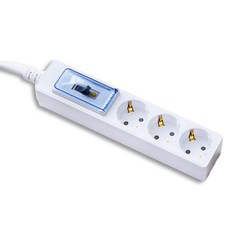 엘리펀탭 자동소화 고용량 멀티탭 3구, 1.5m, 화이트, 1개 홈인테리어/생활전기용품 반품 최저가 31,840원