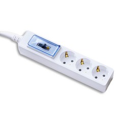 엘리펀탭 자동소화 고용량 멀티탭 3구, 3m, 화이트, 1개 홈인테리어/생활전기용품 반품 최저가 28,410원