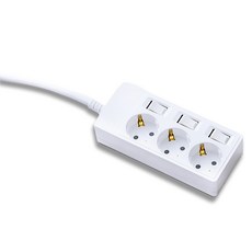 엘리펀탭 자동소화 개별 멀티탭 3구, 1.5m, 1개 홈인테리어/생활전기용품 반품 최저가 14,720원