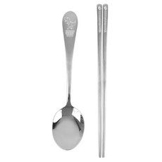 키친유 티라노 수저, 실버, 1세트, 스푼 + 젓가락 출산/유아동/이유용품/유아식기 반품 최저가 5,470원